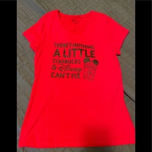 NWOT Disney & Starbucks shirt